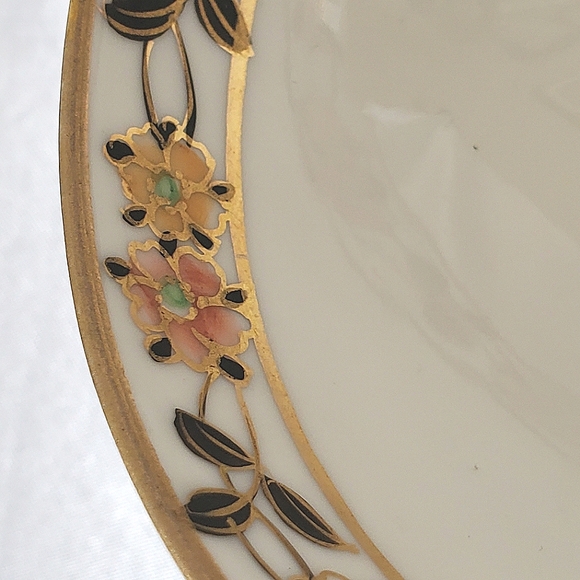 Nippon Footed Mayonnaise/ Condiment Bowl with Spoon - Picture 8 of 9